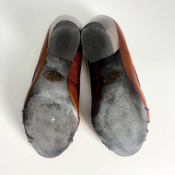 Fossil Sasha Block Heel in Tan/Bronze - Picture 10 of 11